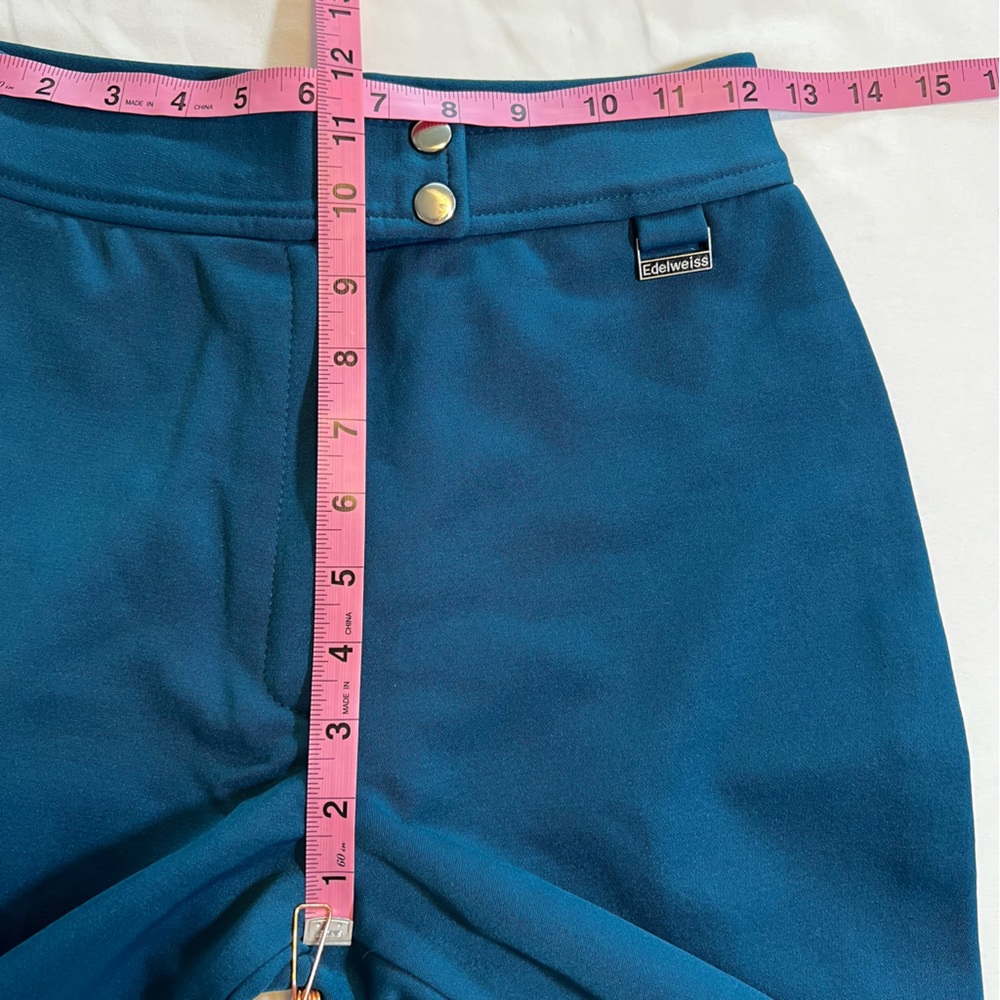 Vintage Edelweiss Fitted Stretch USA Made Outdoor Stirrup Ski Winter Pants SZ 6 - Picture 10 of 13